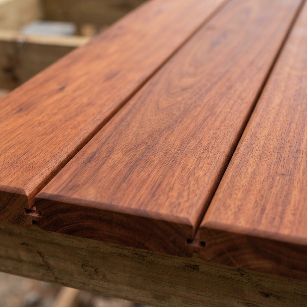 Jatoba hardwood decking - Brazilian Cherry