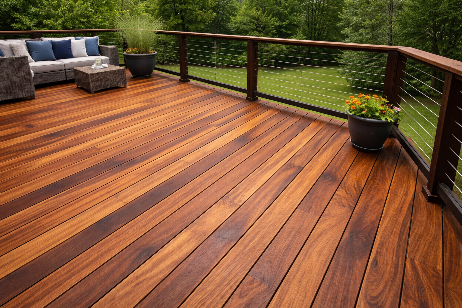 Tigerwood hardwood decking - Distinctive Beauty