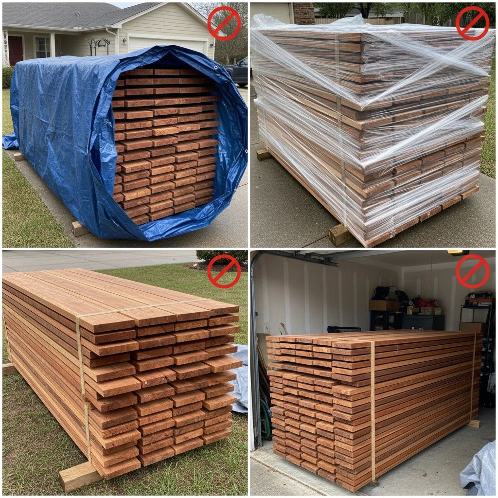 Common acclimation mistakes: blue tarps, plastic wrap, ground storage, enclosed garage